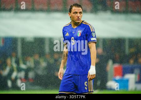 Milan, Italie. 16 novembre 2025. Mateo Retegui (Italie) pendant les qualifications - Italie vs Norvège, match de la Coupe du monde de la FIFA à Milan, Italie, 16 novembre 2025 crédit : Agence photo indépendante/Alamy Live News Banque D'Images