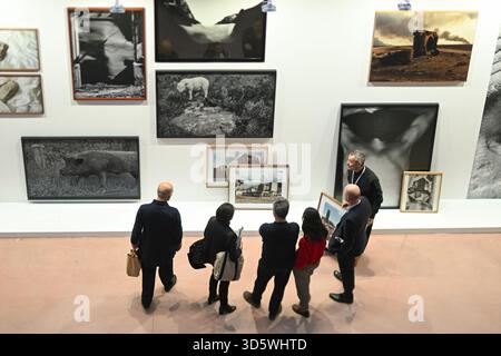 Paris, France. 16 novembre 2025. L'exposition photo de Paris se tient au Grand Palais de Paris, France, le 16 novembre 2025. (Photo de Lionel Urman/Sipa USA) crédit : Sipa USA/Alamy Live News Banque D'Images
