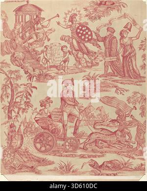 Apothéose de Franklin, peinte par A. ZIMET entre 1935 et 1942, est une peinture à l'huile représentant Benjamin Franklin dans une représentation allégorique et élevée. Il reflète des thèmes historiques et artistiques américains du XXe siècle. Banque D'Images