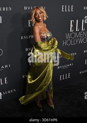 Los Angeles, États-Unis. 17 novembre 2025. Yvonne Orji arrive à elle Women in Hollywood 2025 qui s'est tenue au four Seasons Hotel Los Angeles à Beverly Hills le 17 novembre 2025 à Los Angeles, CA. © Starbuck/AFF-USA.COM crédit : AFF/Alamy Live News Banque D'Images