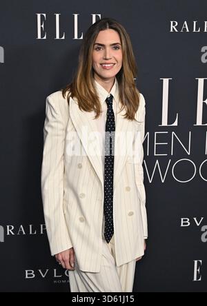 Los Angeles, États-Unis. 17 novembre 2025. Mandy Moore arrive à elle Women in Hollywood 2025 qui a eu lieu au four Seasons Hotel Los Angeles à Beverly Hills le 17 novembre 2025 à Los Angeles, CA. © Starbuck/AFF-USA.COM crédit : AFF/Alamy Live News Banque D'Images