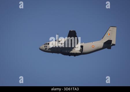 Cincu, Roumanie - 13 novembre 2025 : Alenia C-27J Spartan lors de l'exercice multinational Dacian automne 2025. Banque D'Images