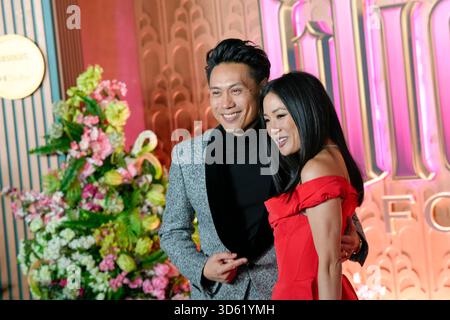 New York, États-Unis. 17 novembre 2025. Jon M. Chu, Constance Wu assiste à la première de Wicked for Good New York, au Lincoln Center de New York, le lundi 17 novembre 2025. Crédit : Jennifer Graylock/Alamy Live News Banque D'Images