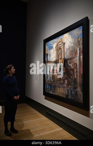 La conception demi-échelle de 12 pieds de diamètre pour les heures représente 24 figures féminines représentant les 24 heures de la journée , nouvellement conservée par la Yale University Art Gallery , N ew Haven , Connecticut , du 20 novembre 2025 au 15 février 2016 Banque D'Images