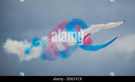 L'équipe de démonstration de la flèches rouge RAF Banque D'Images