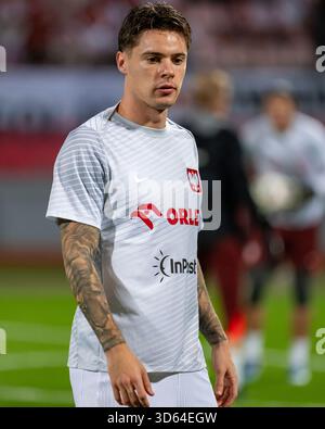 Attard, Malte. 17 novembre 2025. Nicola Zalewski, de Pologne, lors du match du Groupe G de qualification de la Coupe du monde de la FIFA 2026 opposant Malte et la Pologne au stade national Ta' Qali à Attard, Malte, le 17 novembre 2025 (photo Andrew SURMA/Sipa USA). Crédit : Sipa USA/Alamy Live News Banque D'Images