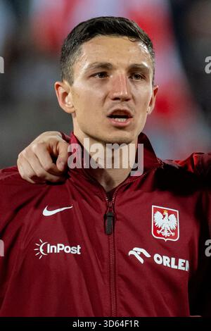 Attard, Malte. 17 novembre 2025. Bartosz Slisz, Polonais, lors du match du Groupe G de qualification de la Coupe du monde de la FIFA 2026 opposant Malte et la Pologne au stade national Ta' Qali à Attard, Malte, le 17 novembre 2025 (photo Andrew SURMA/Sipa USA). Crédit : Sipa USA/Alamy Live News Banque D'Images