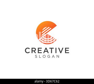 Conception de logo lettre C pour divers types d'entreprises et d'entreprise Illustration de Vecteur