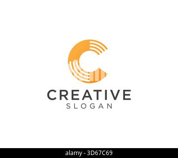 Conception de logo lettre C pour divers types d'entreprises et d'entreprise Illustration de Vecteur