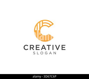 Conception de logo lettre C pour divers types d'entreprises et d'entreprise Illustration de Vecteur