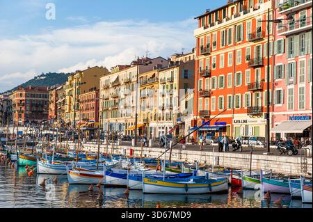 Port de Nice, Alpes-Maritimes département, région Provence-Alpes-Cote d'Azur, sud-est de la France, Europe. Banque D'Images