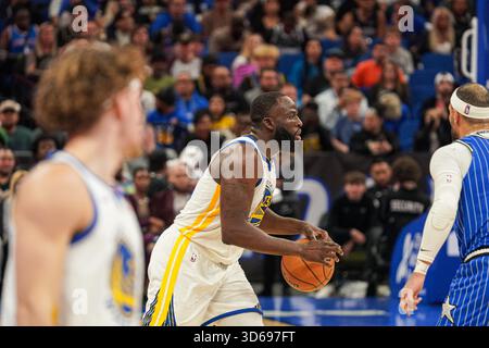 Orlando, Floride, États-Unis, 18 novembre 2025, L'attaquant des Golden State Warriors Draymond Green #23 au Kia Center. (Crédit photo : Marty Jean-Louis/Alamy Live News Banque D'Images