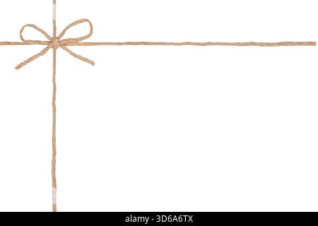 Chaîne attachée dans Bow isolé sur fond blanc Banque D'Images