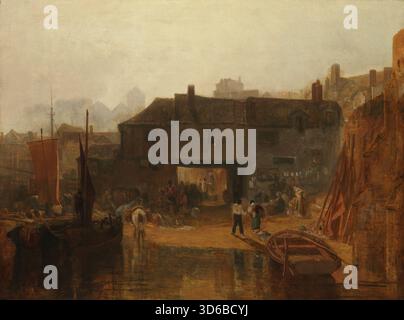 'Saltash with the Water Ferry, Cornwall (1811). Joseph Mallord William Turner (anglais, 1775-1851)' Banque D'Images