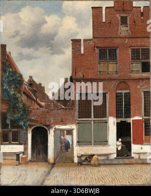 'Vue des maisons à Delft, connu sous le nom de ?The Little Street ? (c. 1658). Johannes Vermeer (néerlandais, 1632 - 1675)' Banque D'Images