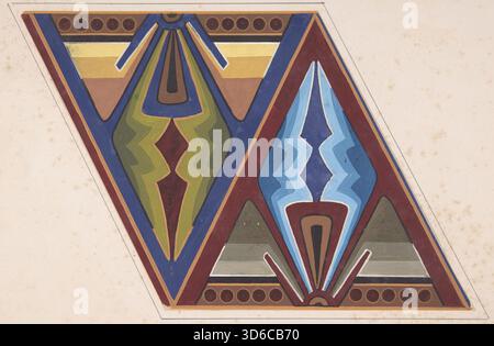 'Dessin de conception (CA. 1883). Christopher dresser (anglais, 1834-1904)' Banque D'Images