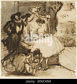 'Après le Ballet. Constantin Guys (français, 1805-1892)' Banque D'Images