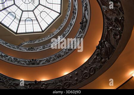 Cité du Vatican, Rome, Italie, 14.3,2023, vue en escalier en colimaçon, musée du Vatican Banque D'Images