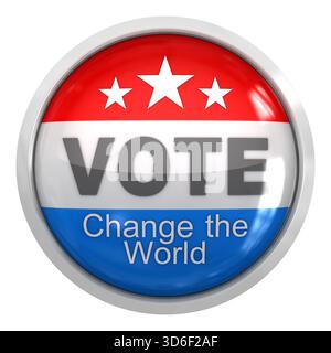 Isolé sur blanc , image de rendu 3D. Banque D'Images