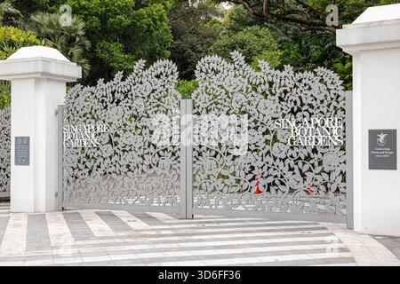 L'entrée Taglin Gate aux jardins botaniques de Singapour, Singapour, Asie du Sud-est Banque D'Images