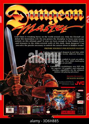 1993 Dungeon Master SNES ad Banque D'Images