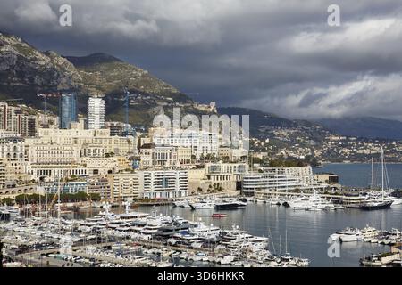 Rues de la région de Monte Carlo, Principauté de Monaco Banque D'Images