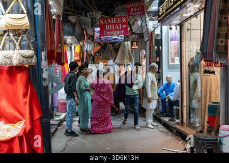 Marché Chandni Chowk dans le vieux Delhi Banque D'Images