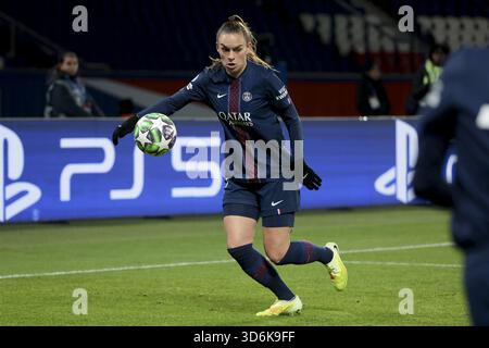 Romee Leuchter du PSG lors du match MD4 de la phase de Ligue des Champions de l'UEFA Women's entre le Paris Saint-Germain (PSG) et le FC Bayern Munich le 20 novembre 2025 au stade du Parc des Princes à Paris, France Banque D'Images