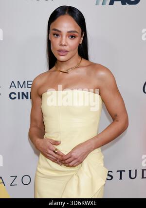 Beverly Hills, Vereinigte Staaten. 21 novembre 2025. Tessa Thompson arrive à la 39e cérémonie des American Cinematheque Awards à l'Hôtel Beverly Hilton à Beverly Hills, Los Angeles, USA, le 20 novembre 2025. Crédit : dpa/Alamy Live News Banque D'Images