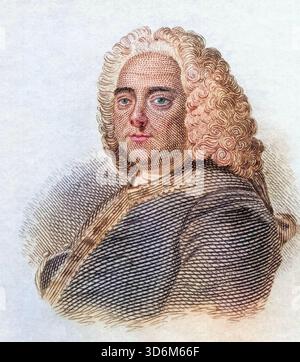 DATE D'ENREGISTREMENT NON INDIQUÉE Georg Friedrich Händel, geb. 23. Februarjul. / 5. März 1685greg. A Halle, Gest. 14. Avril 1759 à Londres War ein Komponist des Barocks, der in Deutschland, Italien und vor allem dann in England wirkte Banque D'Images