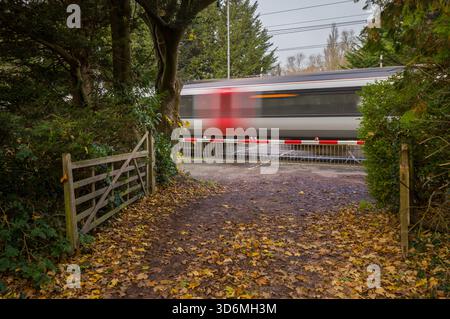 Passage à niveau Banque D'Images