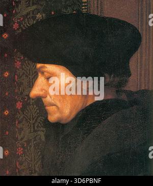 HOLBEIN, Hans le jeune (né en 1497, Augsbourg, mort en 1543, Londres) Erasmus (détail) 1523 huile sur bois Mus?e du Louvre, Paris --- mots-clés : ------------- Auteur : HOLBEIN, Hans the Younger titre : Erasmus (détail) chronologie : 1501-1550 École : allemande forme : peinture type : Portrait Banque D'Images