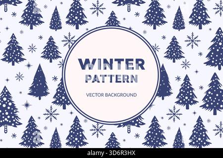 Motif d'hiver Un design saisonnier confortable parfait pour vos idées et besoins de décoration festive Illustration de Vecteur