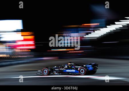 23 ALBON Alexander (Tha), Williams Racing FW47, action lors du Grand Prix de formule 1 de Las Vegas 2025, 22e manche du Championnat du monde de formule 1 FIA 2025 du 21 au 23 novembre 2025 sur le Las Vegas Strip circuit, à Paradise, Nevada, États-Unis d'Amérique Banque D'Images