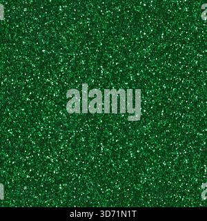 Fond de paillettes vert abstrait. Texture carrée sans couture. Tuile prête. Banque D'Images