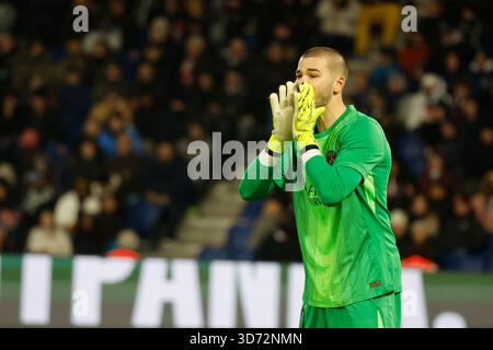 Paris, France. 22 novembre 2025. Lucas Chevalier du PSG lors du match de football français de League One 2025-26, PSG vs le Havre au Parc des Princes Stadium, Paris, France, le 22 novembre 2025. Photo de Henri Szwarc/ABACAPRESS.COM crédit : Abaca Press/Alamy Live News Banque D'Images
