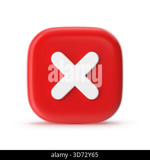 Isolé sur blanc , image de rendu 3D. Banque D'Images