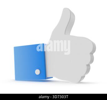 Isolé sur blanc , image de rendu 3D. Banque D'Images