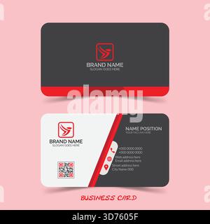 Modèle de conception de carte de visite Illustration de Vecteur