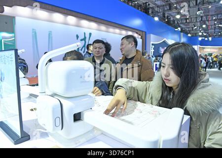 La 6ème exposition internationale des industries culturelles du delta du Yangtze s'ouvre à Shanghai, en Chine, le 20 novembre 2025. Banque D'Images