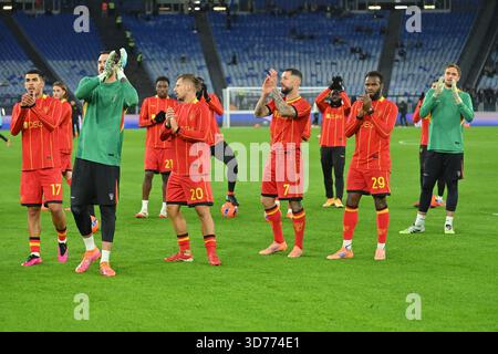 Rome, Italie. 23 novembre 2025. Lecce joueur pendant la série A Enilive match entre SS Lazio v Lecce au stade olimpico à Rome 23 novembre 2025 Mattia Vian crédit : Independent photo Agency/Alamy Live News Banque D'Images