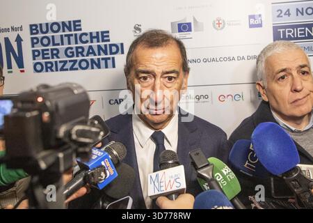 Milan, Italie. 24 novembre 2025. MILAN - Triennale, pour l'Italie Direction Nord 2025 événement 'de bonnes politiques pour de larges horizons'. Photo : Beppe Sala, maire de la ville de Milan. Crédit : Agence photo indépendante/Alamy Live News Banque D'Images