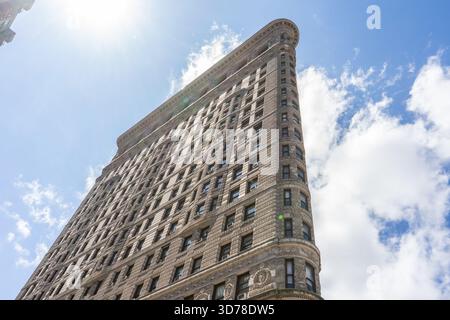 Une vue sur le bâtiment Flatiron Banque D'Images