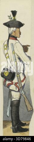 Dragoner. 1763., 1910 (déduit)., Amsterdam., 1760-1770. Uniformes militaires, histoire, Autriche, soldats, autrichien., 24,5 x 16,5 cm Banque D'Images