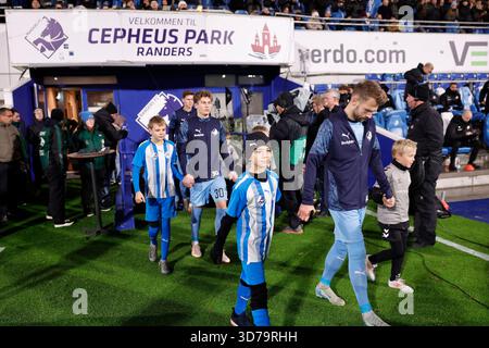Randers, Danemark. 24 novembre 2025. Superligakampen mellem Randers FC og OB paa Cepheus Park i Randers mandag den 24. novembre 2025 crédit : Ritzau/Alamy Live News Banque D'Images