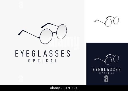 Logo de lunettes symbole de conception d'icône Illustration de Vecteur