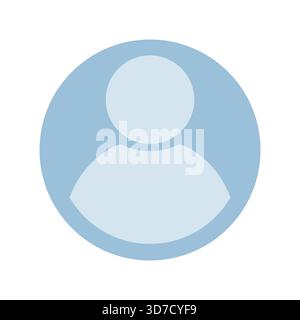 Icône utilisateur en style plat Illustration de Vecteur