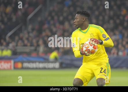 Amsterdam pays-Bas 13 février 2019. Ligue des champions AFC Ajax Amsterdam vs Real Madrid. Andre Onana - Ajax Banque D'Images