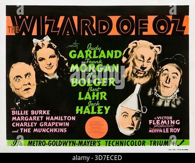 The Wizard of Oz (MGM, 1939) feat Judy Garland - carte de titre Banque D'Images