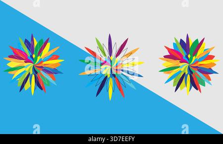 Illustration vectorielle de mandala dessiné à la main. Motif mandala simple pour la coloration. Mandala floral vecteur. Motif mandala décoratif géométrique. Illustration de Vecteur